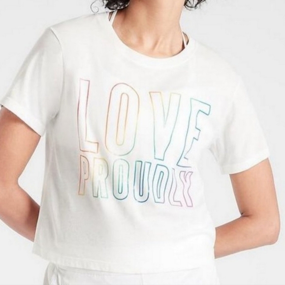 Athleta Tops - Athleta Love Proudly Cotton Tee